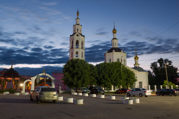 Naklejka premium At the old Epiphany Cathedral on a July night, Orel