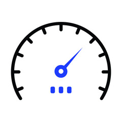 Speed meter scale icon