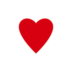 Poker playing cards symbol Hearts. Playing card deck, suit icon isolated on white.