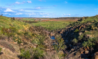 outback, valley, river, creek