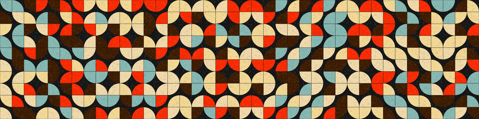 Abstract Geometric Pattern generative computational art illustration