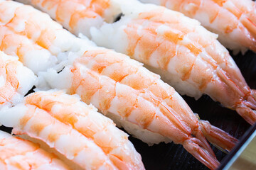 Ebi Nigiri Sushi or Sushi shrimp