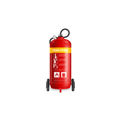 fire extinguisher isolated on white background