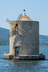 famous mill in the sea in Orbetello