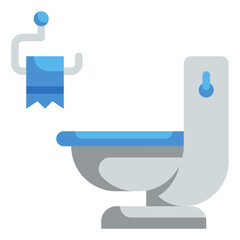 toilet flat icon