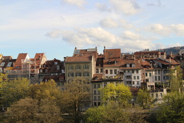 Fototapeta na wymiar view of the city of Bern in the alps