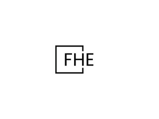 FHE Letter Initial Logo Design Vector Illustration