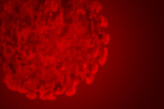 Blurred  illustration of Covid19 Corona Virus
