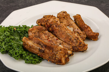 Stewed pork ribs with spices