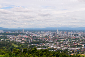 Naklejka premium Cityscape in Songkhla in South of Thailand