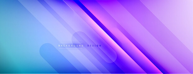 Abstract background - lines composition created with lights and shadows. Technology or business digital template. Trendy simple fluid color gradient abstract background with dynamic