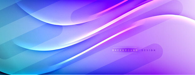Abstract background - lines composition created with lights and shadows. Technology or business digital template. Trendy simple fluid color gradient abstract background with dynamic