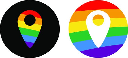 Vector of the LGBT communication icons