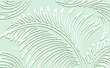 Vector floral background with brush lines