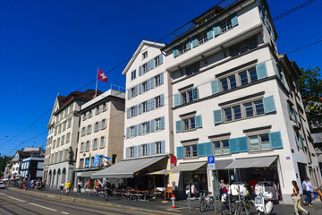 Fototapeta na wymiar Limmatquai Zürich