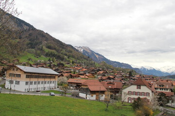 Fototapeta na wymiar village in the Alps mountains