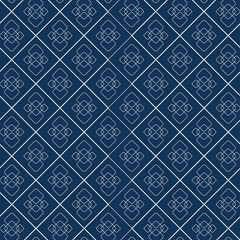 Vintage pattern background with concept blue classic Pantone.