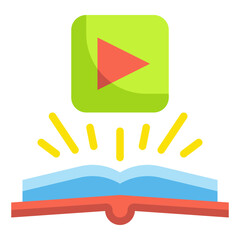 video flat icon