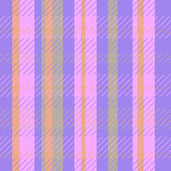 Seamless vector pattern in orange and lavender  buffalo plaid.Autumn classic linen print.Designs for fabric,textiles,social media,clothing,web,wrapping paper,packaging,scrapbooking,wallpaper