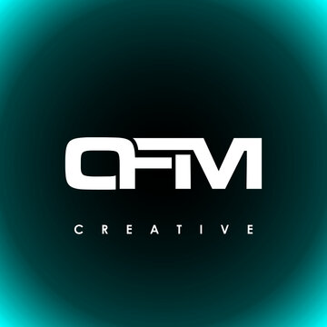 OFM Letter Initial Logo Design Template Vector Illustration