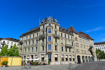 Fototapeta na wymiar Limmatquai Zürich