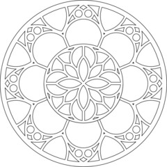 Rose Window, Fig. 25, round 1, base, triangular 2, framework