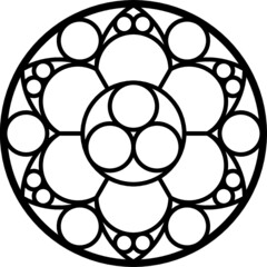 Rose Window, Fig. 25, round 2, base, round 1