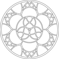 Rose Window, Fig. 25, round 2, base, triangular 2, framework