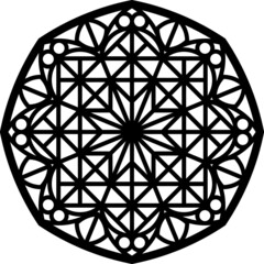 Rose Window, Fig. 25, octagonal 1, square 1