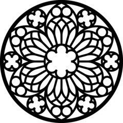 Rose Window, Fig. 25, hexagonal 1, round 1