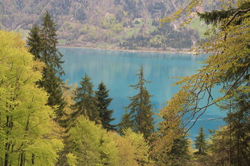 lake in the mountains in the Alps