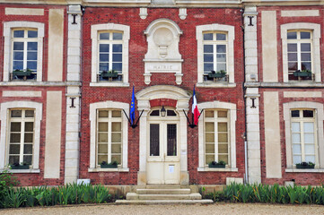 Fontenay Saint Pere, France - april 3 2017 : the town hall