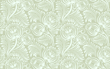 Floral elegant  seamless pattern. Wallpaper, textile design