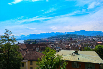 Fototapeta na wymiar Panoramaansicht Luzern