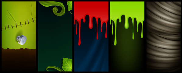 set of graphics for halloween