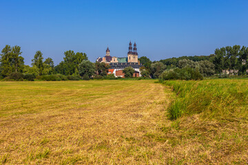 Fototapeta na wymiar Lad Abbey is a former Cistercians monastery in Lad -village, Poland.