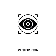 Eye scan vector icon. Modern, simple flat vector illustration for website or mobile app.Eye check up symbol, logo illustration. Pixel perfect vector graphics	