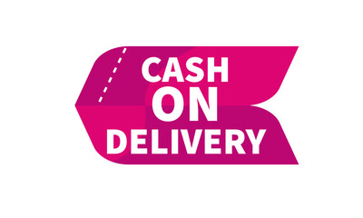 Cash On Delivery Vector, Cash On Delivery Steaker,