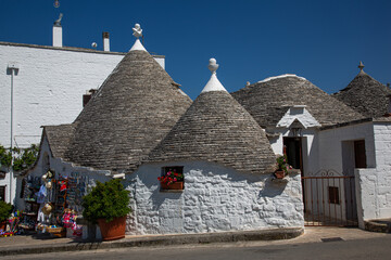 Alberobello, Trulli Haüser, Apulien, Italien, Süditalien