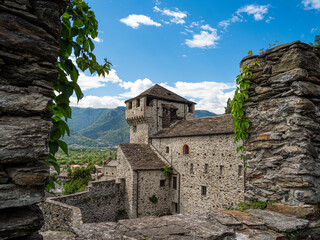 Visconti Castle of Vogogna - Piedmont (Italy) in the province of Verbano-Cusio-Ossola