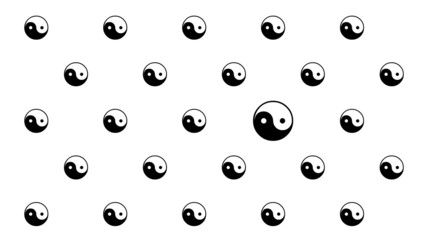 Yin-Yang sign Pattern Background