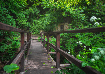 Fototapeta premium Nice trail in Jegenye Valley in summer
