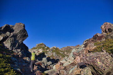 mt.warusawa, mt.akaishi, in autumn, trekking 秋の悪沢岳、赤石岳トレッキング