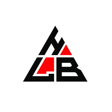 HLB triangle letter logo design with triangle shape. HLB triangle logo design monogram. HLB triangle vector logo template with red color. HLB triangular logo Simple, Elegant, and Luxurious Logo. HLB 