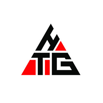 HTG triangle letter logo design with triangle shape. HTG triangle logo design monogram. HTG triangle vector logo template with red color. HTG triangular logo Simple, Elegant, and Luxurious Logo. HTG 