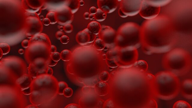 Dise&ntilde;o abstracto de gl&oacute;bulos, modelo 3d para presentaci&oacute;n de ciencia y salud. Ilustraci&oacute;n realista tridimensional. Medicina