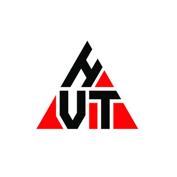 HVT triangle letter logo design with triangle shape. HVT triangle logo design monogram. HVT triangle vector logo template with red color. HVT triangular logo Simple, Elegant, and Luxurious Logo. HVT 