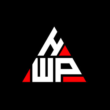 HWP triangle letter logo design with triangle shape. HWP triangle logo design monogram. HWP triangle vector logo template with red color. HWP triangular logo Simple, Elegant, and Luxurious Logo. HWP 