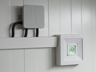 Emergency square light and insulated box.