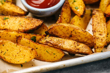 Spicy Air Fryer Potato Wedges